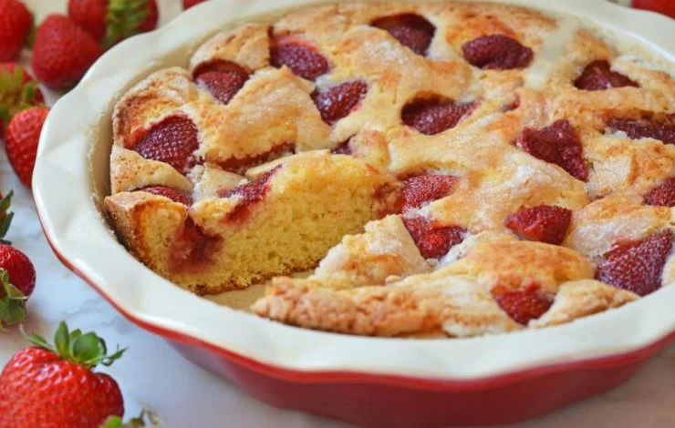 рецепт пирога с клубникой видео