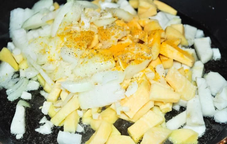 репа жареная с куркумой