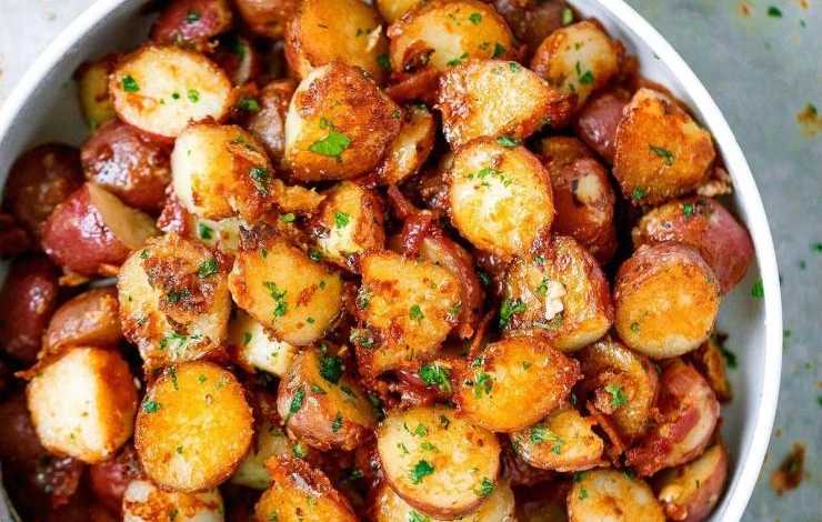 картофель запеченный с медом горчицей и соевым соусом