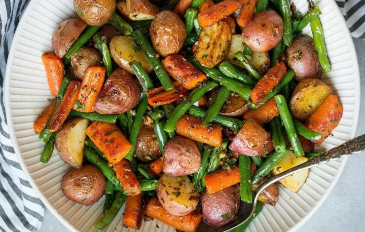 картофель запеченный в рукаве с цуккини баклажаном перцем морковью