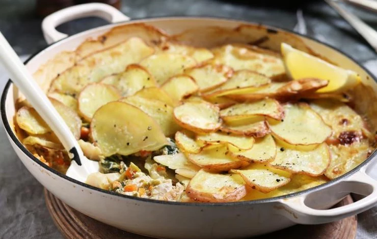 рыбная картофельная запеканка