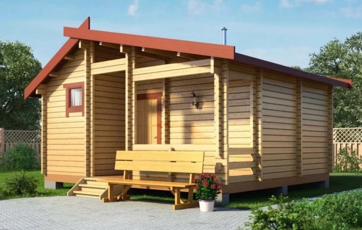 Баня из клееного типа