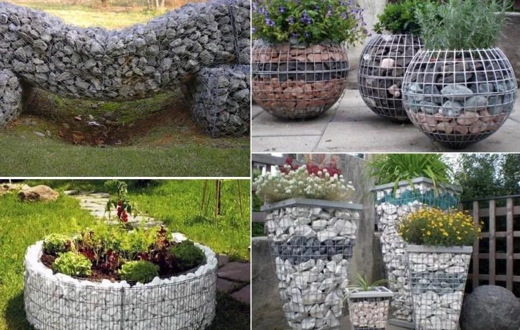 Что сделать из габионов на участке