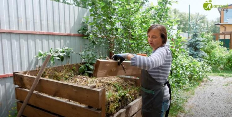 деревянный ящик для приготовления компоста