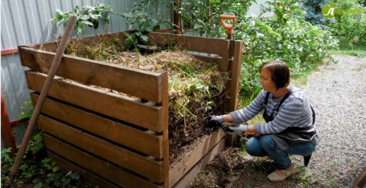 слои компоста