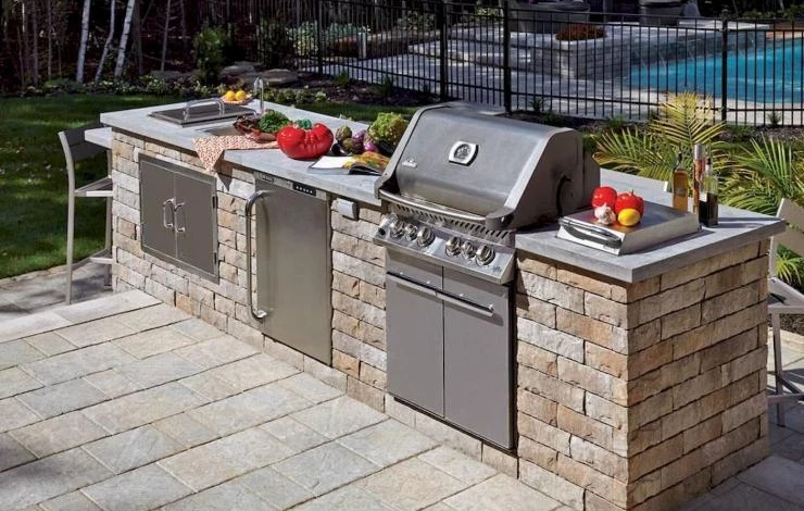 стационарная зона барбекю