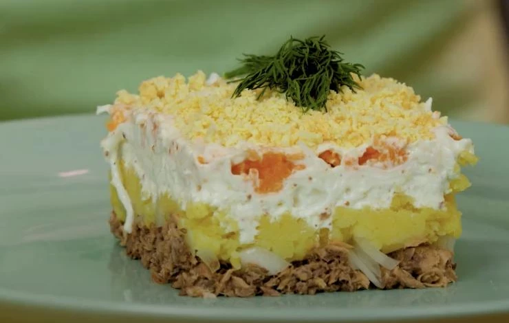 салат мимоза без майонеза фото