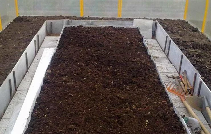 формирование грядок весной