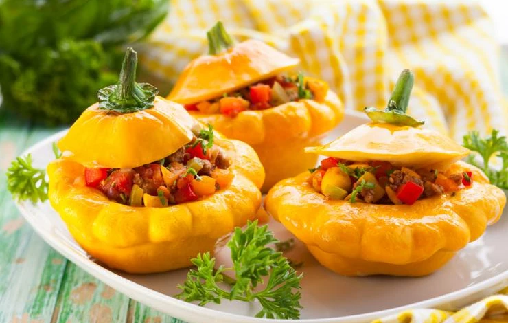 Фаршированные патиссоны