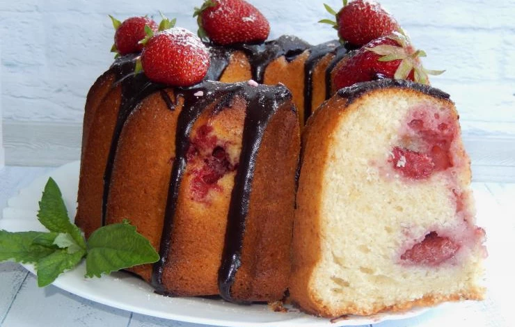 Кекс с клубникой рецепт