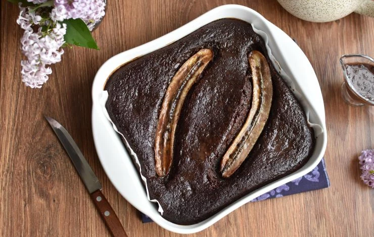 Рецепт шоколадно-бананового пирога
