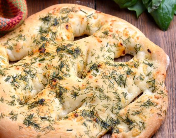 Рецепт чесночной лепешки