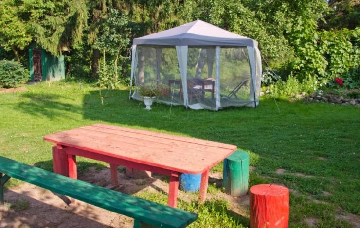 Как сделать шатер с москитной сеткой