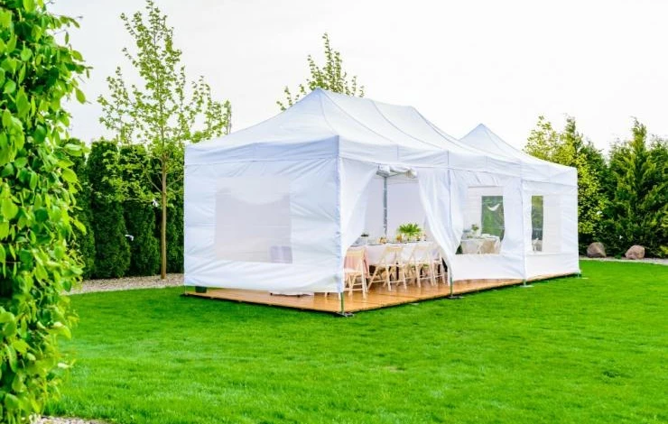 Виды садовых шатров