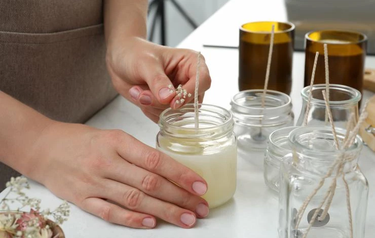 самодельная свеча из парафина