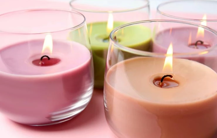 самодельная ароматическая свеча