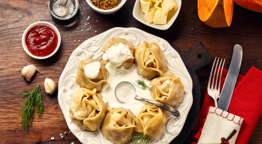 Манты с тыквой рецепт