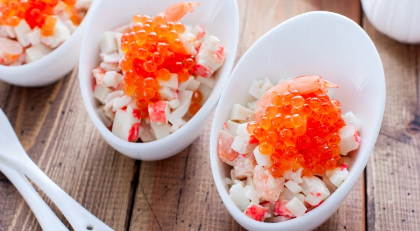 Рецепт салата с икрой