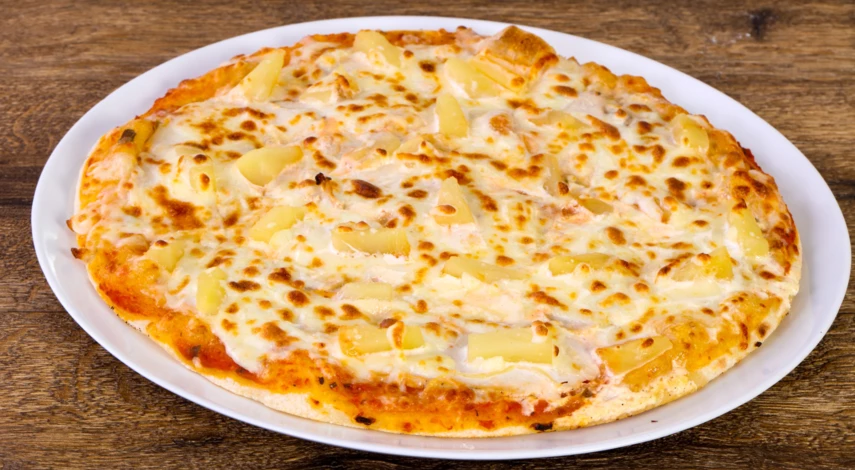 Рецепт пиццы с ананасом