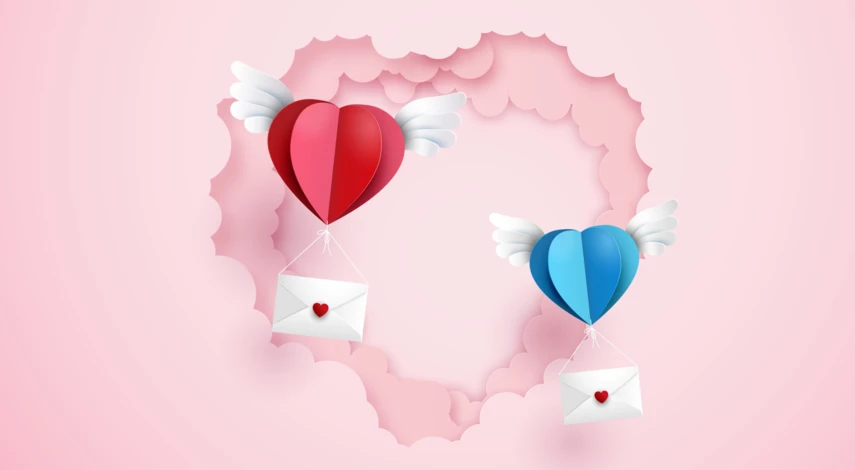 самодельная валентинка из бумаги