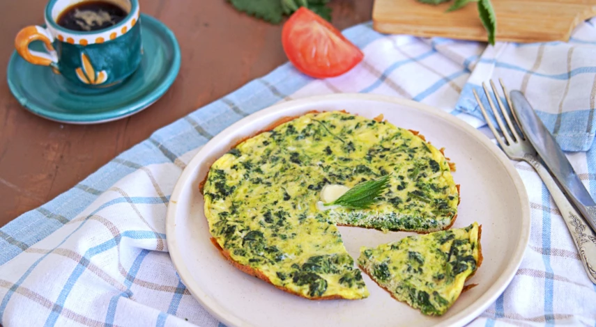 Рецепт омлета с мукой