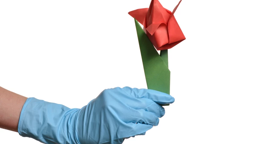 Большой тюльпан из бумаги