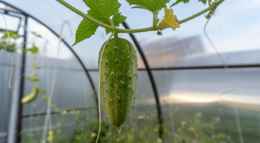 Выращивание огурцов и перцев в теплице