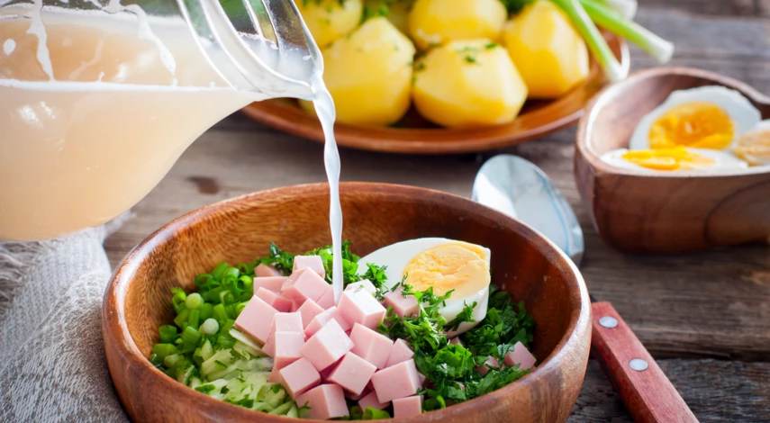 Окрошка с квасом