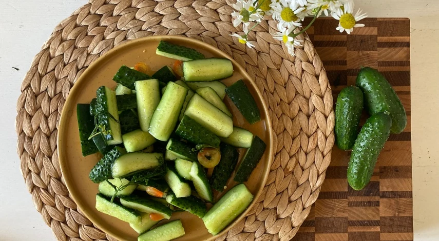 Хрустящие огурцы в пакете