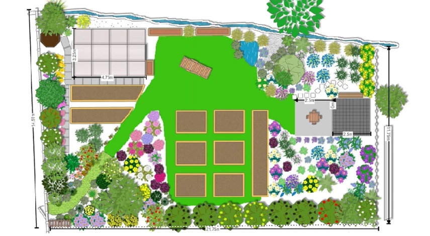 план маленького огорода