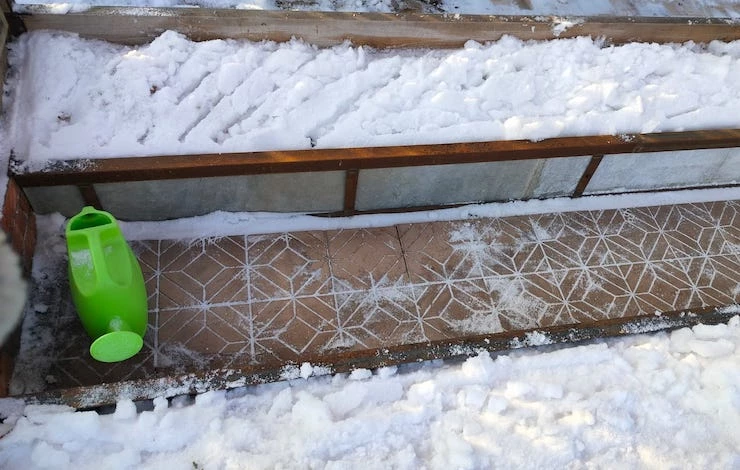 ширина грядок в теплице