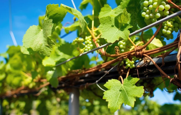 мульчирование винограда