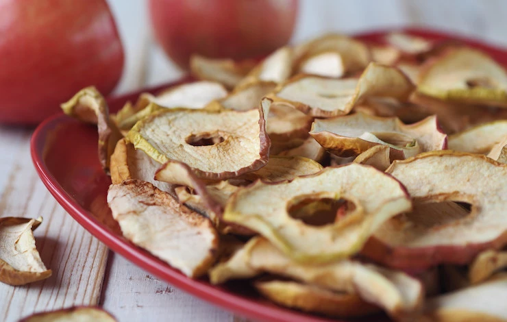 время сушки яблок в духовке